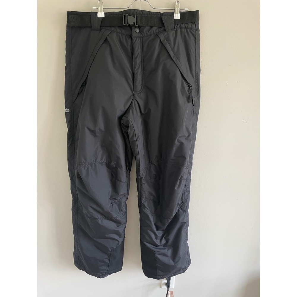Columbia Sportswear Mens Black Insulated Snow Pants‎ Ski Snowboard Size Large